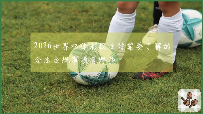 2026世界杯体彩投注时需要了解的合法合规事项有哪些