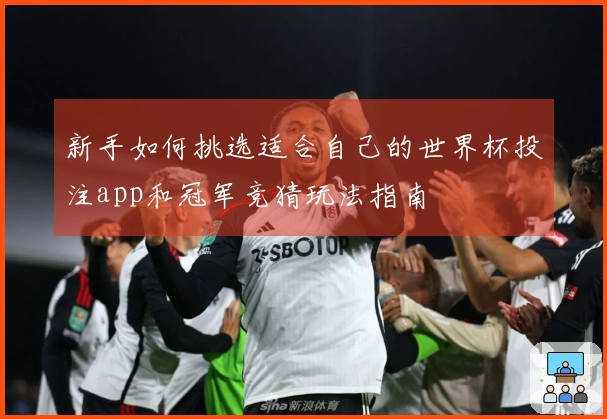 新手如何挑选适合自己的世界杯投注app和冠军竞猜玩法指南